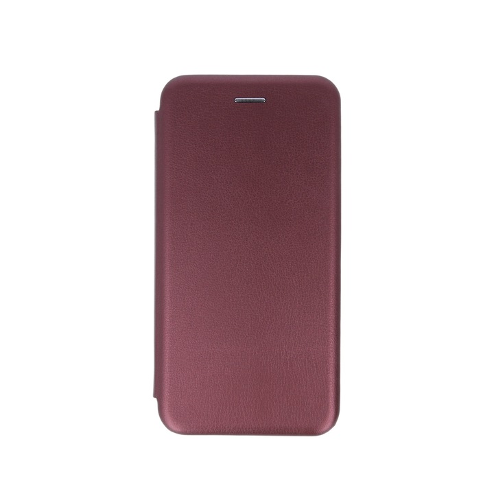 Калъф за Samsung Galaxy A03 Core, елегантен флип калъф, цвят бордо