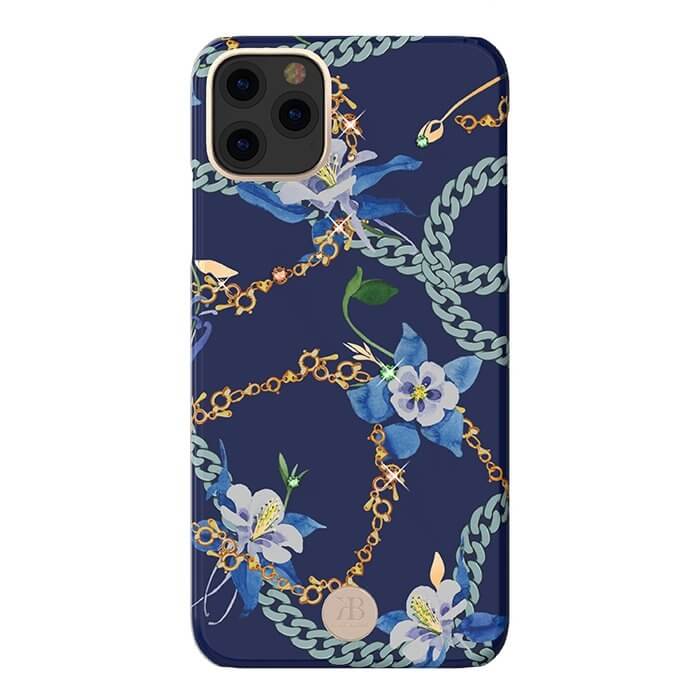 Husa iPhone 11 Pro, Kingxbar Luxury Series, Cristale Originale, Albastru