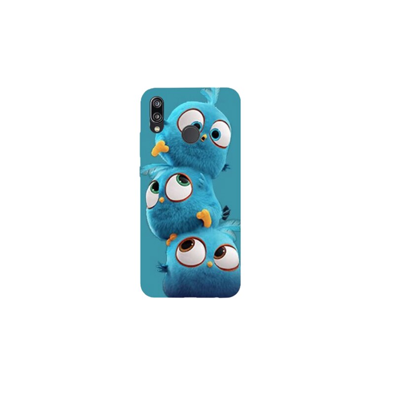 Husa Silicon Soft, 3 Birds, BS Print, Huawei P20 Lite