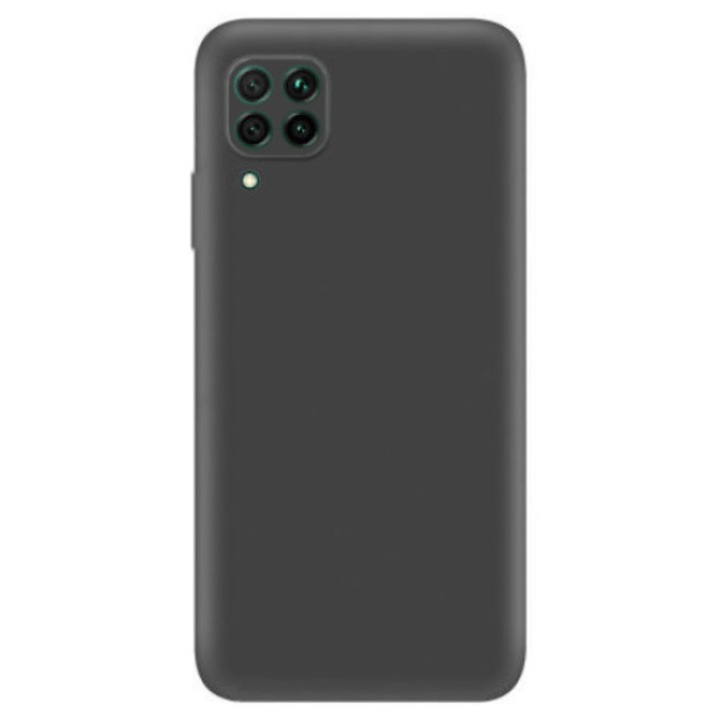 Husa pentru Huawei P40 Lite, SILKASE Camera protection, culoare Negru, soft silicone