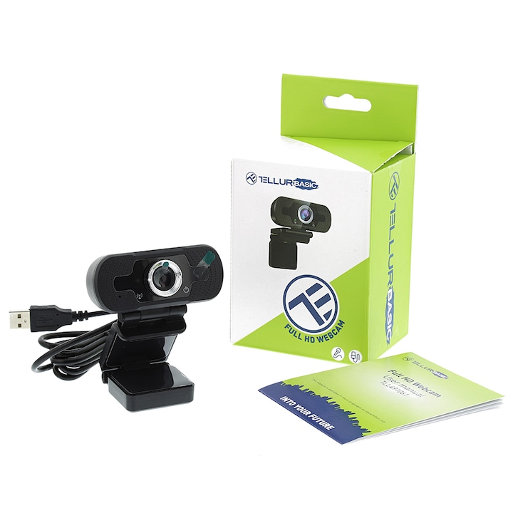 Web камера Tellur Basic Full HD, 1080P, USB 3.0