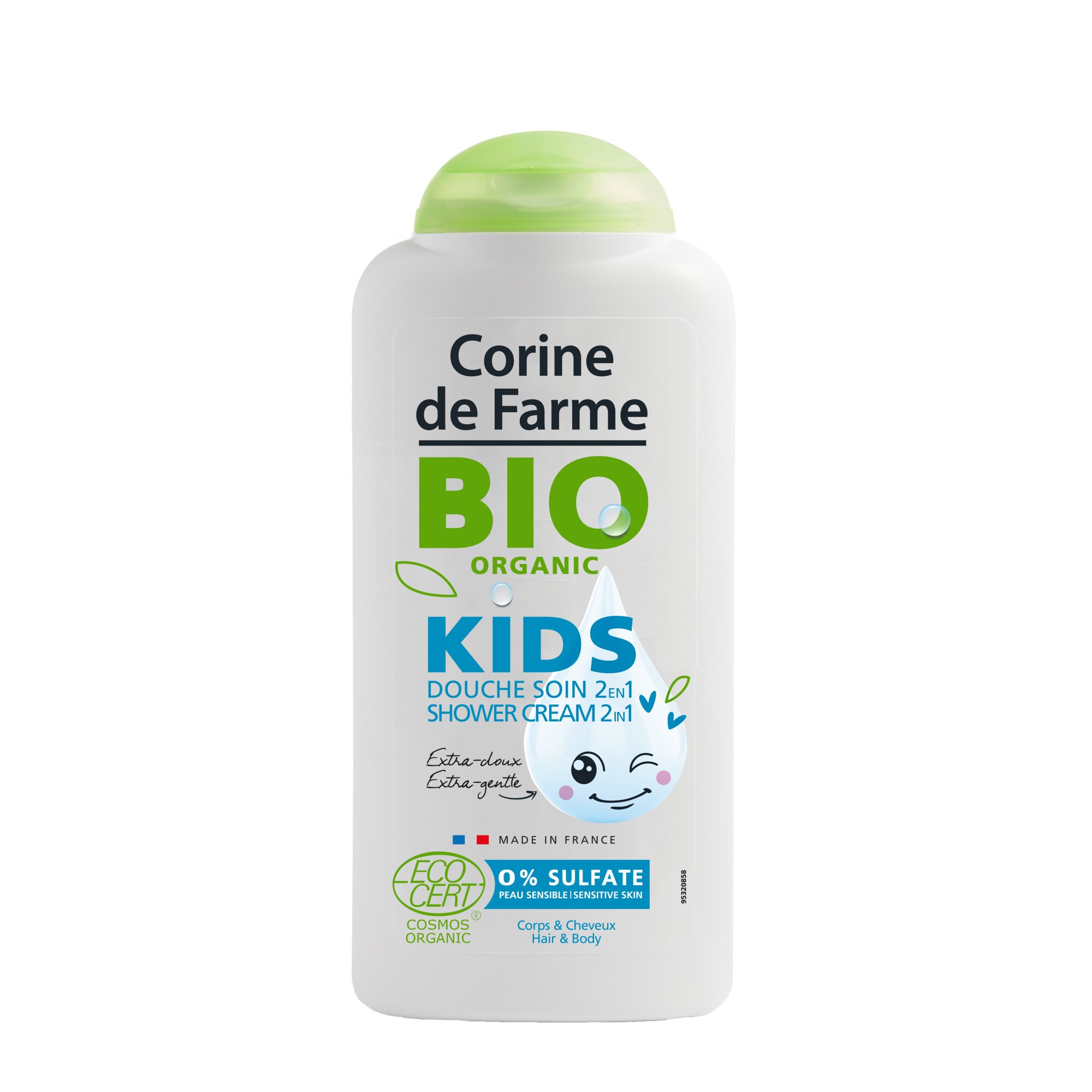 Gel de dus pentru copii Bio Organic Corine de Farme, 300 ml
