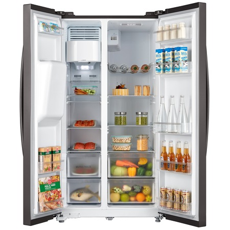 Side by side Toshiba GR-RS508WE-PMJ, 490 l ,NoFrost, IceMaker 3in1, Touch control, Dual Inverter,Clasa A++, H 178 cm Gri