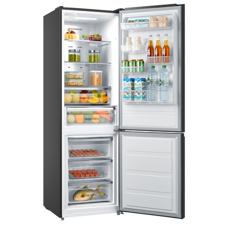 Combina frigorifica Toshiba GR-RB308WE-DMJ, 295 l, NoFrost Touch control, Clasa A++, H 188 cm, Gri