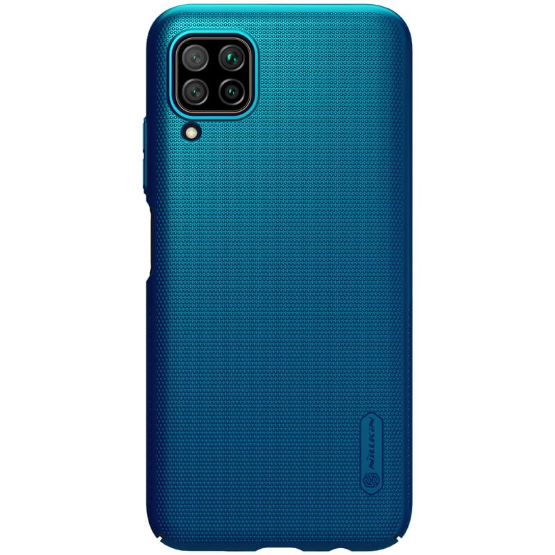 Husa protectie spate din plastic texturat albastru, pentru Huawei P40 Lite- Nillkin Frosted Shield