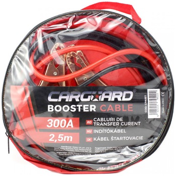 Cablu de transfer curent si de pornire Carguard, 300A, lungime 2.5m, aluminiu cuprat, diametru exterior 8mm Cablu de transfer curent si de pornire Carguard, 300A, lungime 2.5m, aluminiu cuprat, diametru exterior 8mm