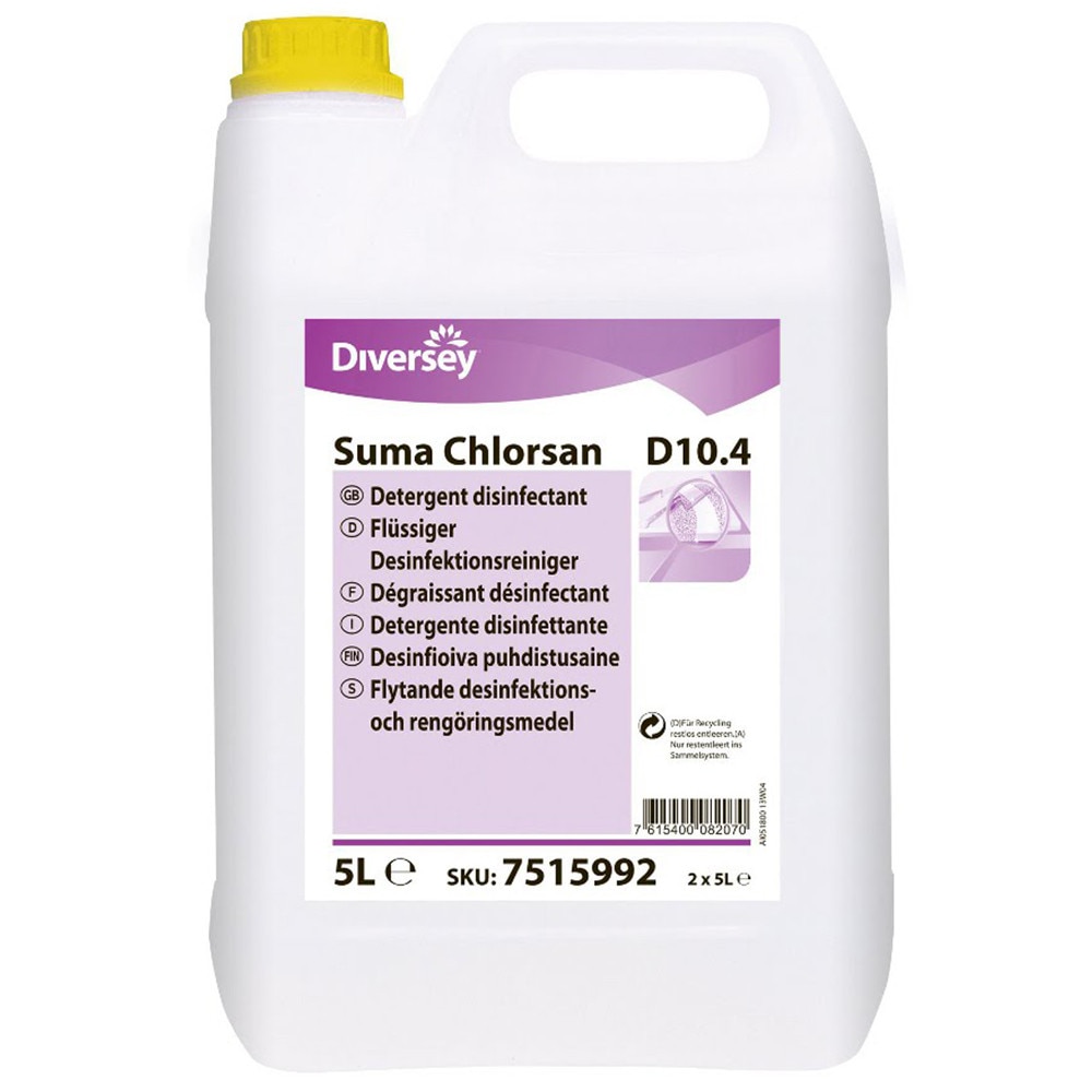 Detergent dezinfectant lichid pe baza de clor, Suma Chlorsan D10.4, 5L