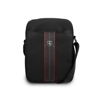 Geanta textil Ferrari Urban Collection, 8 inci, Negru Geanta textil Ferrari Urban Collection, 8 inci, Negru