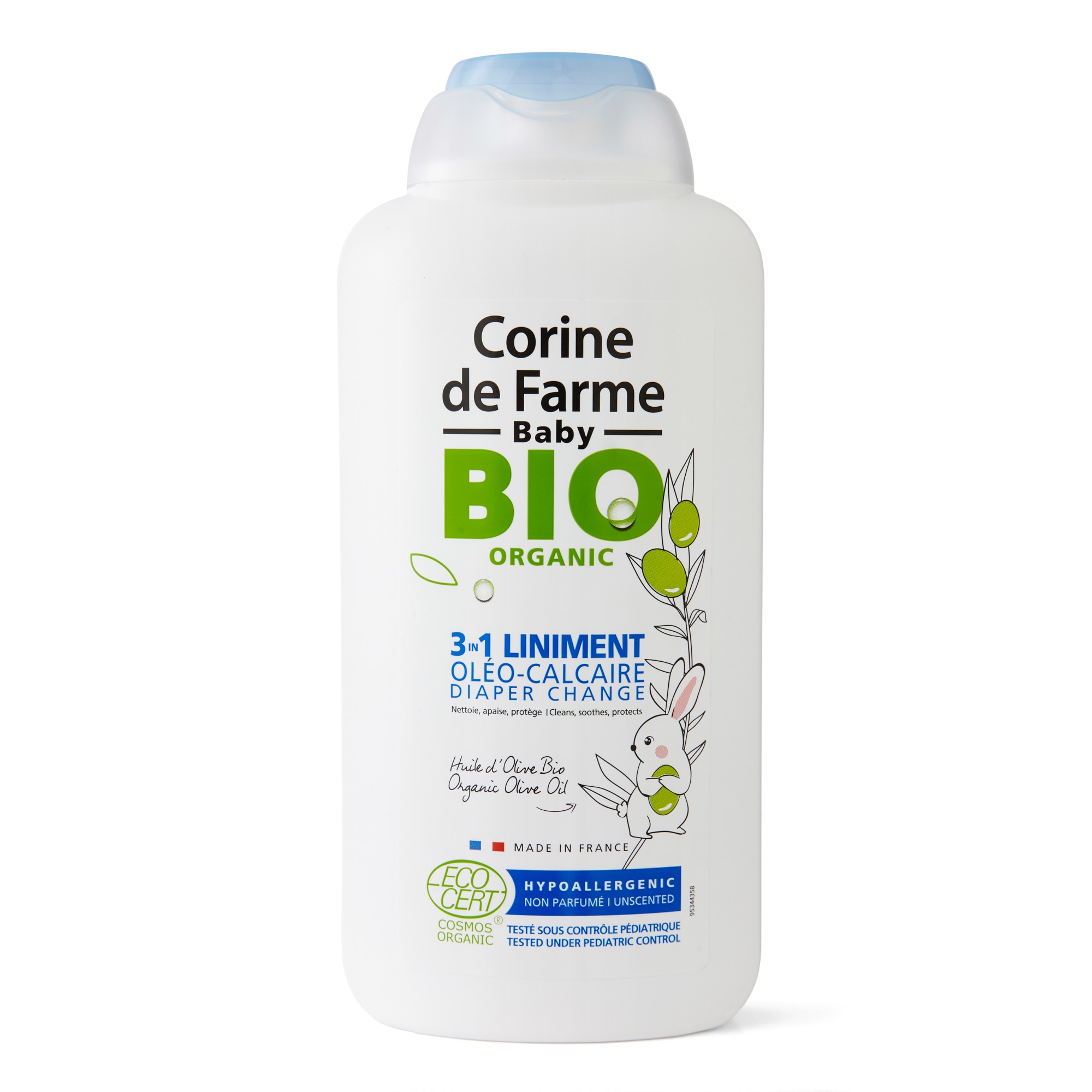 Crema pentru schimbarea scutecului 3in1 Corine de Farme Bio Organic, 500 ml