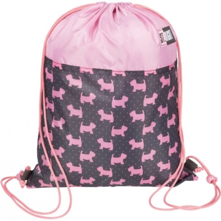 St. Right kutyás tornazsák - Pink doggies