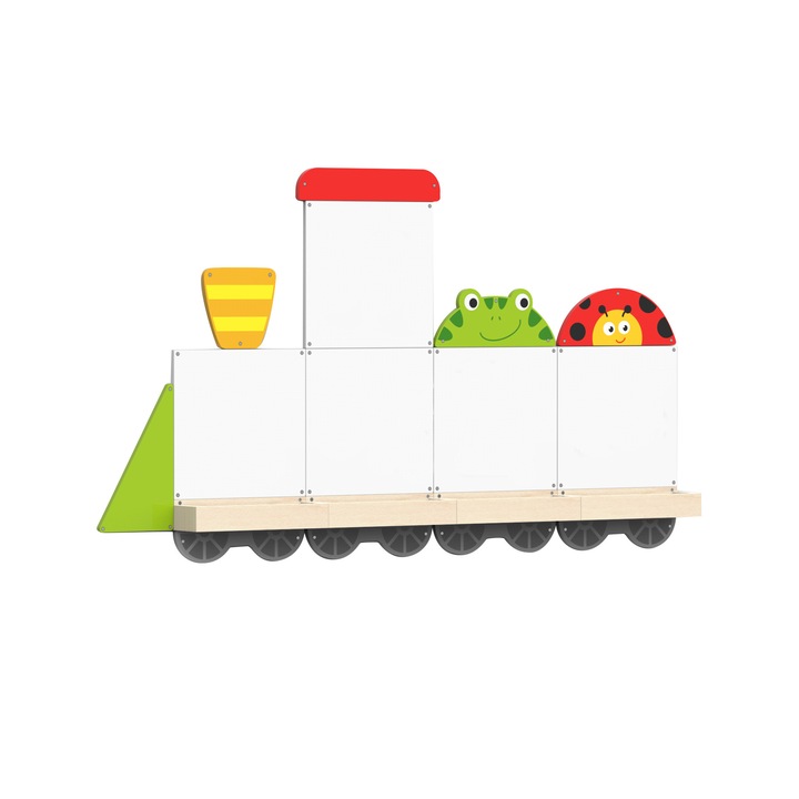 Mágneses írótábla készlet, Viga, Trenulet két kocsival