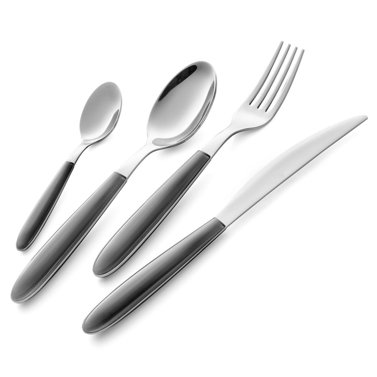 Set tacam Nilu Gri Porumbel, 24 piese