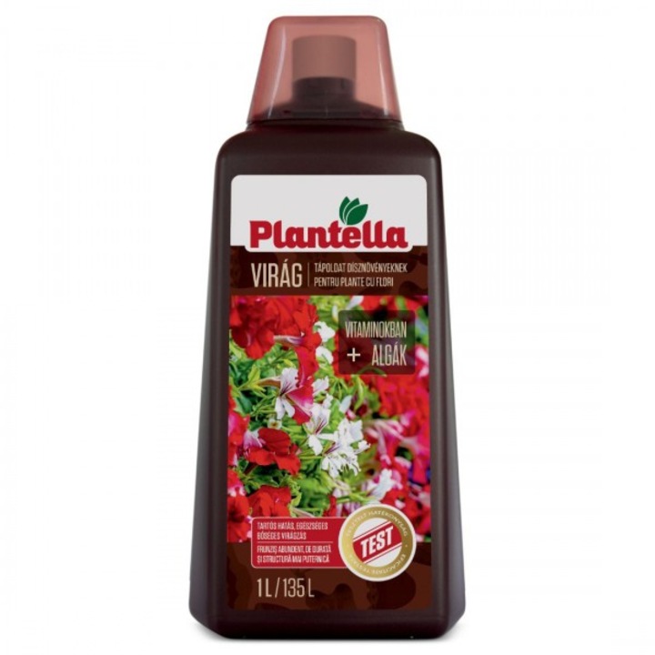 Plantella Folyékony műtrágya, Virágos növényekhez, 1 l