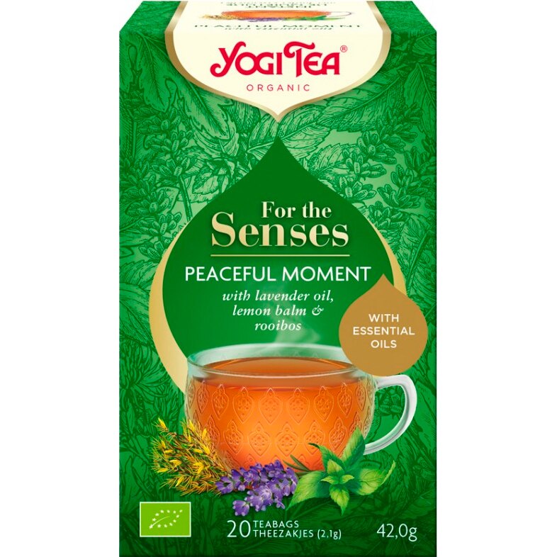 Ceai bio pentru simturi, momente linistite, Yogi Tea 42g