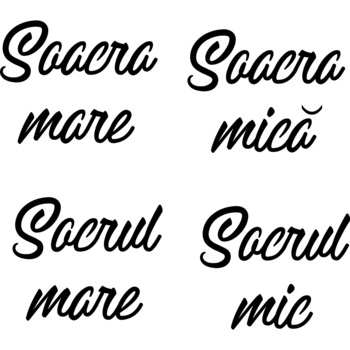 Set 4 stickere decorative pentru pahare si accesorii nunta P21+P22 Set 4 stickere decorative pentru pahare si accesorii nunta P21+P22