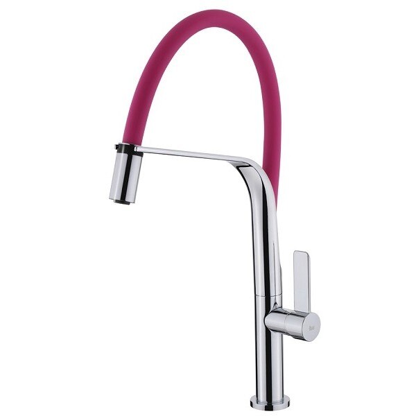 Baterie de bucatarie Teka FO 997, teava inalta, pink