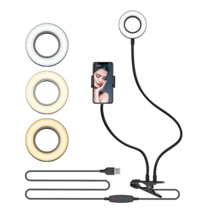 Blitzwolf BW-SL3 LED Flash asztali telefontartó