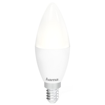 Bec intelient Hama, LED, Wi-Fi, E14, 4.5W, Alb Bec intelient Hama, LED, Wi-Fi, E14, 4.5W, Alb