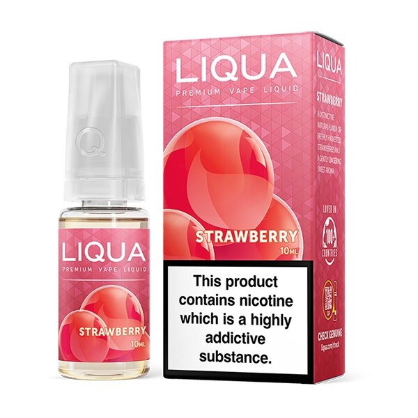 Lichid Tigara Electronica Liqua Strawberry, 10 ml cu nicotina