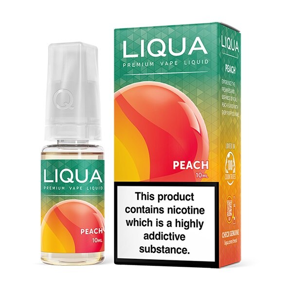 Lichid Tigara Electronica Liqua Peach, 10 ml cu nicotina