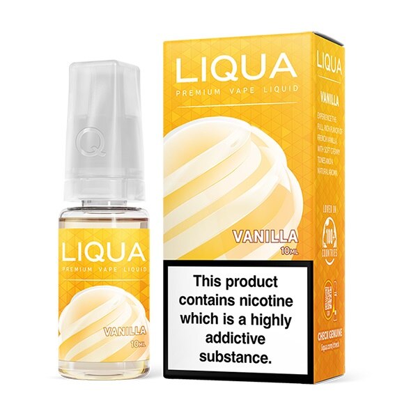 Lichid Tigara Electronica Liqua Vanilla, 10 ml cu nicotina