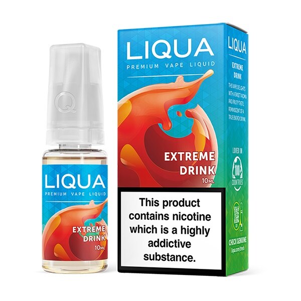 Lichid Tigara Electronica Liqua Extreme Drink, 10 ml cu nicotina