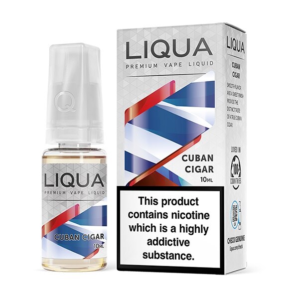Lichid Tigara Electronica Liqua Cuban Cigar, 10 ml cu nicotina