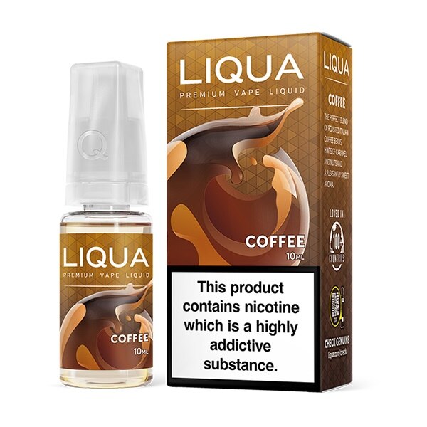 Lichid Tigara Electronica Liqua Coffe, 10 ml cu nicotina