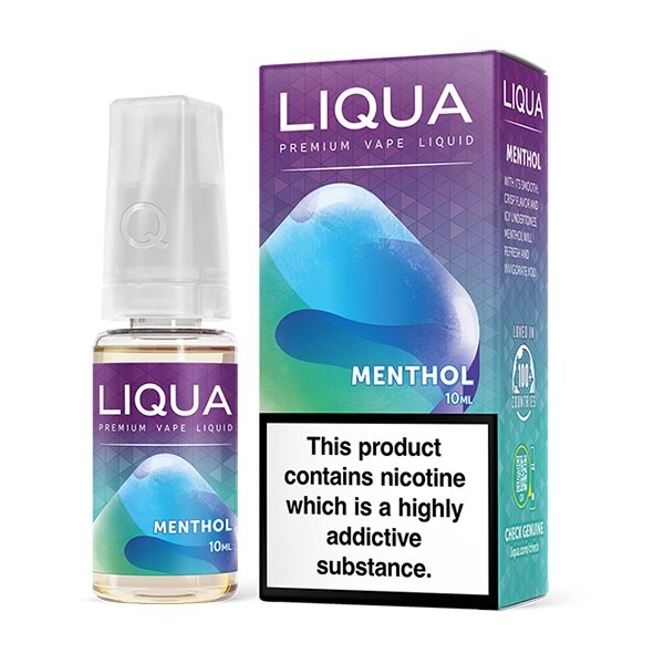 Lichid Tigara Electronica Liqua Menthol, 10 ml cu nicotina