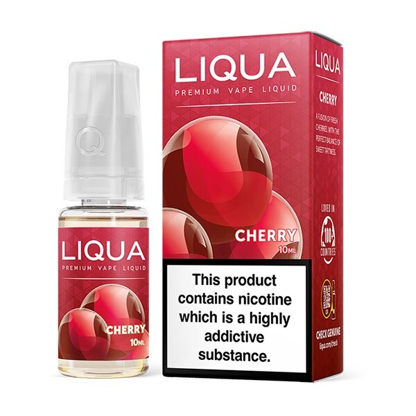 Lichid Tigara Electronica Liqua Cherry, 10 ml cu nicotina