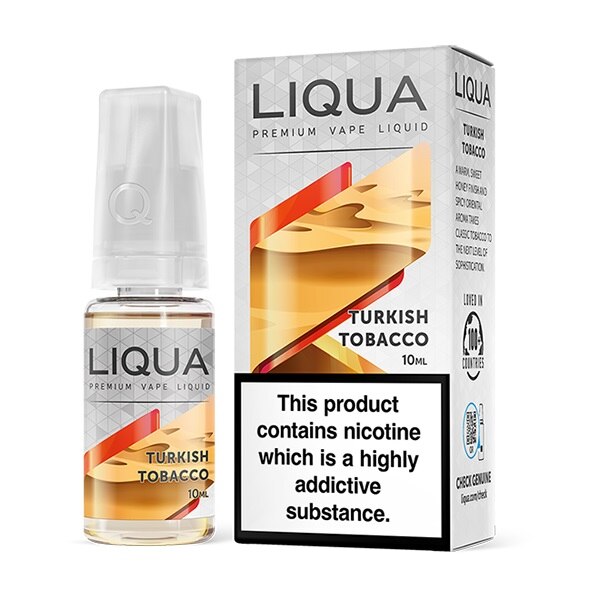 Lichid Tigara Electronica Liqua Turkish Tobacco, 10 ml cu nicotina