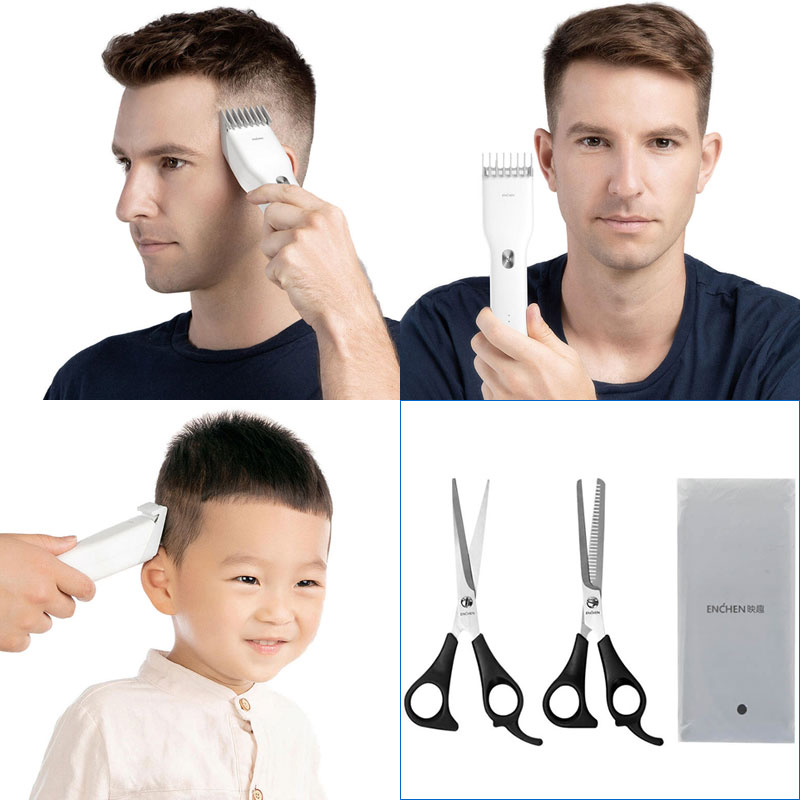 Комплект електрическа машинка за подстригване Xiaomi Enchen Boost ...
