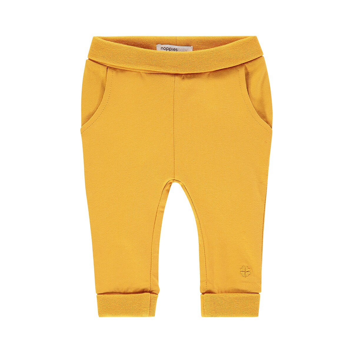 Pantaloni bebe, Noppies, cu buzunare, Humpie, galbeni, Galben mustar
