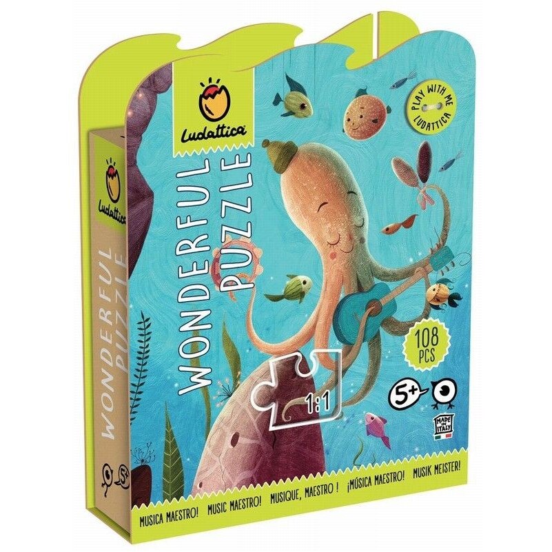 Puzzle Lumea Povestilor - Muzica, Maestre!, 108 piese