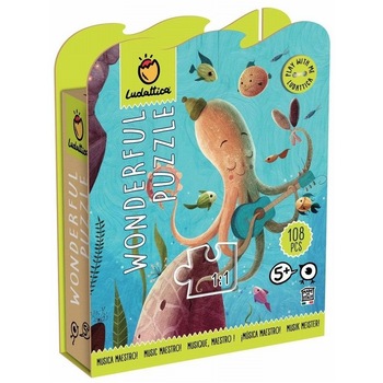 Puzzle Lumea Povestilor - Muzica, Maestre!, 108 piese Puzzle Lumea Povestilor - Muzica, Maestre!, 108 piese