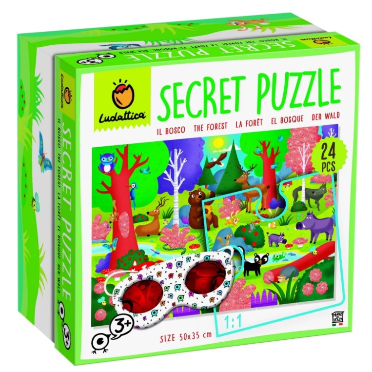Secret puzzle: Padurea, 24 piese