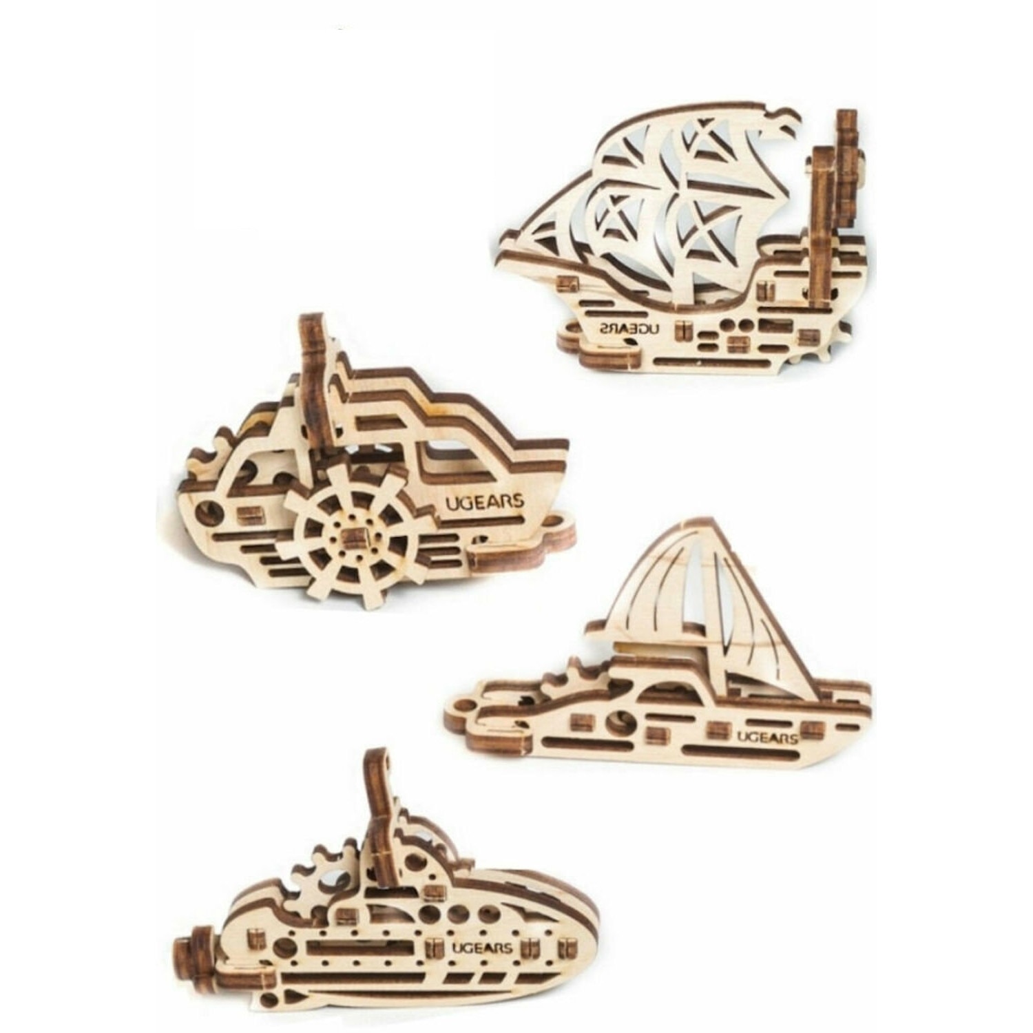 Puzzle 3D - U-Fidget Ships, 56 piese