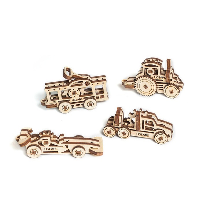 Puzzle 3D - U-Fidget Vehicole, 18 piese