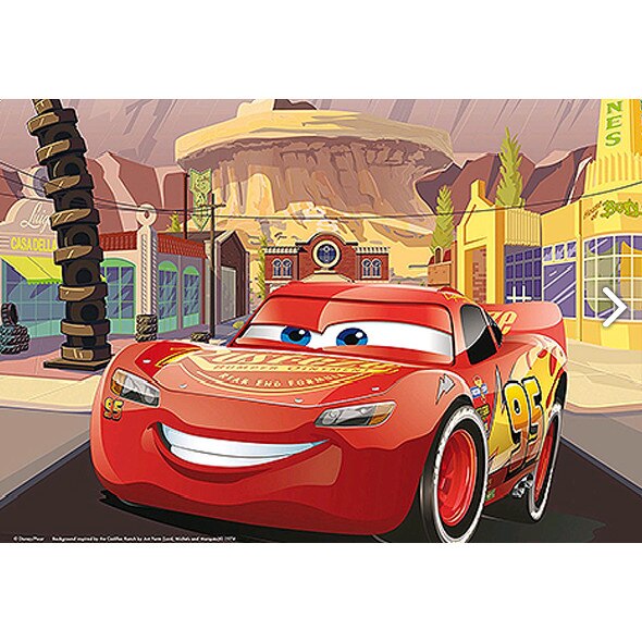 Puzzle Lisciani, Plus, cu 2 fete, Cars 3, 60 piese