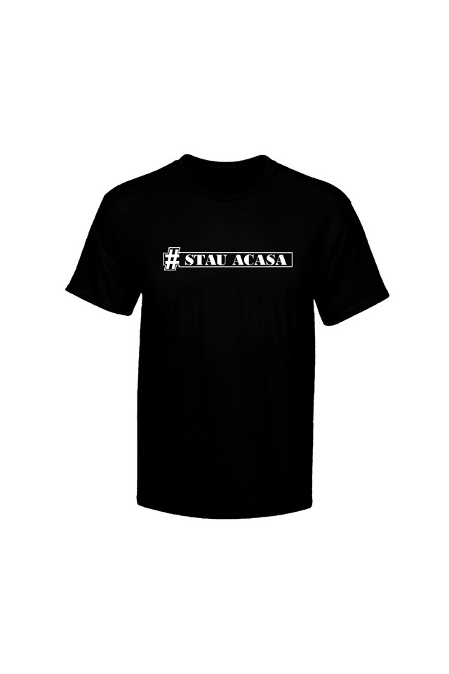 Tricou acasa”, pentru barbati, Negru, Negru