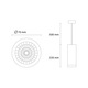 Pendul cu LED 12W/ora, 1368lm - 50 000 ore, 4000K lumina naturala, LED Market®, LM-PC3003, Corp Alb, clasa energetica F