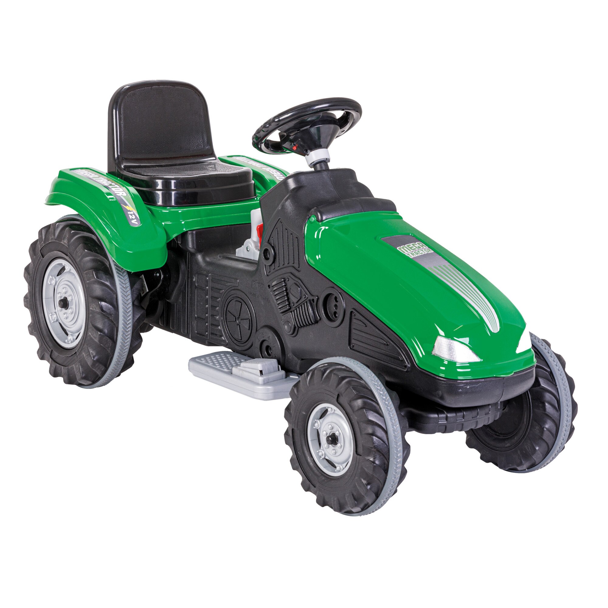 Tractor electric pentru copii Pilsan, 12v - Mega, verde
