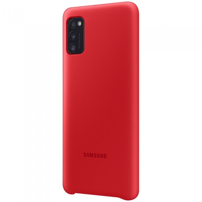 Husa de protectie Samsung Silicone pentru Galaxy A41 (2020), Red