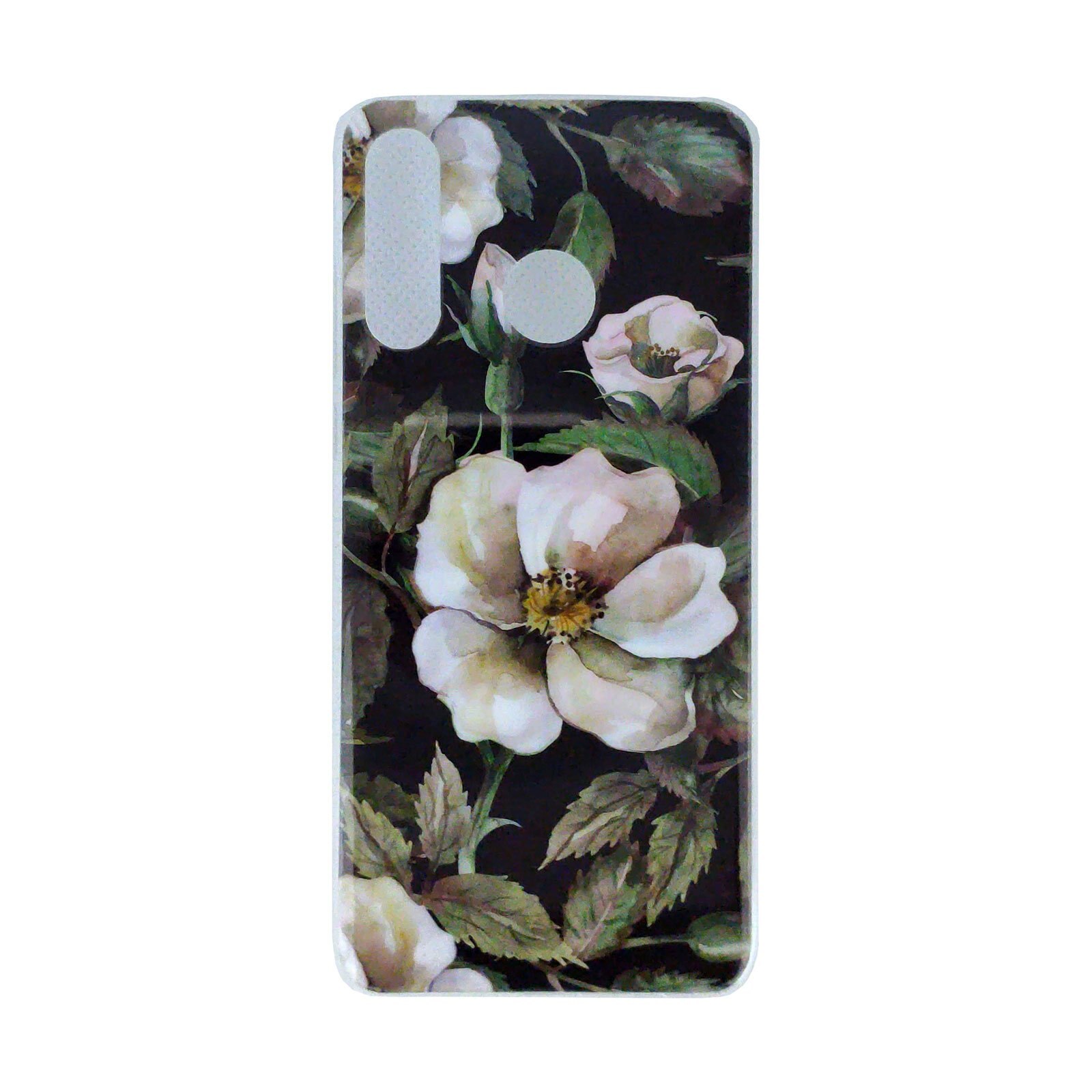 Husa silicon Huawei P30 Lite model Blossom, Antisoc, TPU Alb/Verde