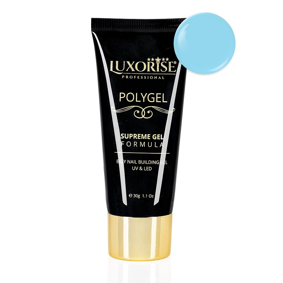 Polygel Supreme Gel LUXORISE, Albastru LX019