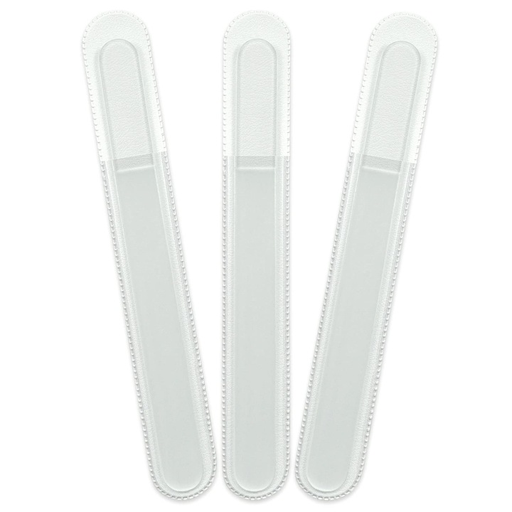 Set 3 pile de sticla Mont Bleu, 195 mm/2 mm, Alb