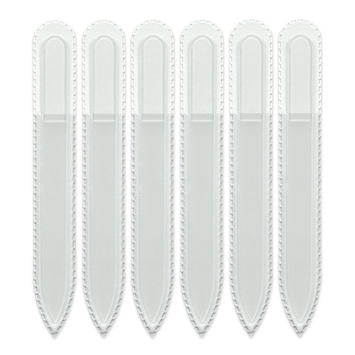 Set 6 pile de sticla Mont Bleu, 135 mm/2 mm, Alb