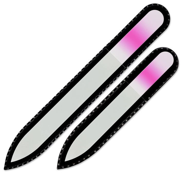 Set 2 pile de sticla Mont Bleu, 90 mm/135 mm, Roz