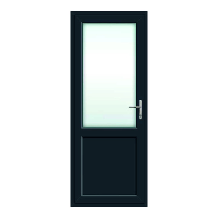 Usa Pvc, Tamistef, 4 camere, 1 canat, gri antracit, de interior, deschidere stanga, 800x2000 mm