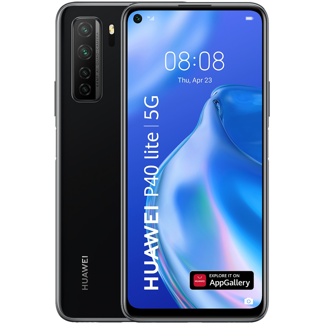 Telefon Mobil Huawei P40 Lite Dual Sim 128gb 6gb Ram 5g Midnight Black Emag Ro